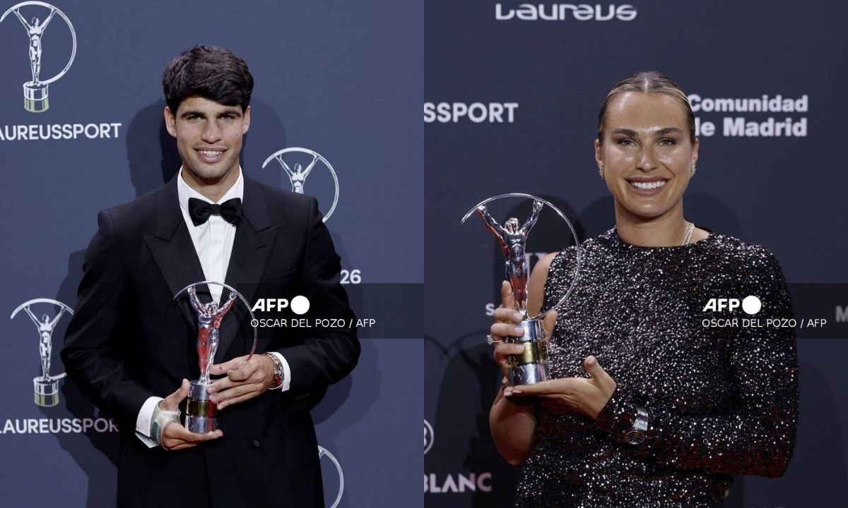 Carlos Alcaraz y Sabalenka: triunfa el tenis en los Premios Laureus 2026