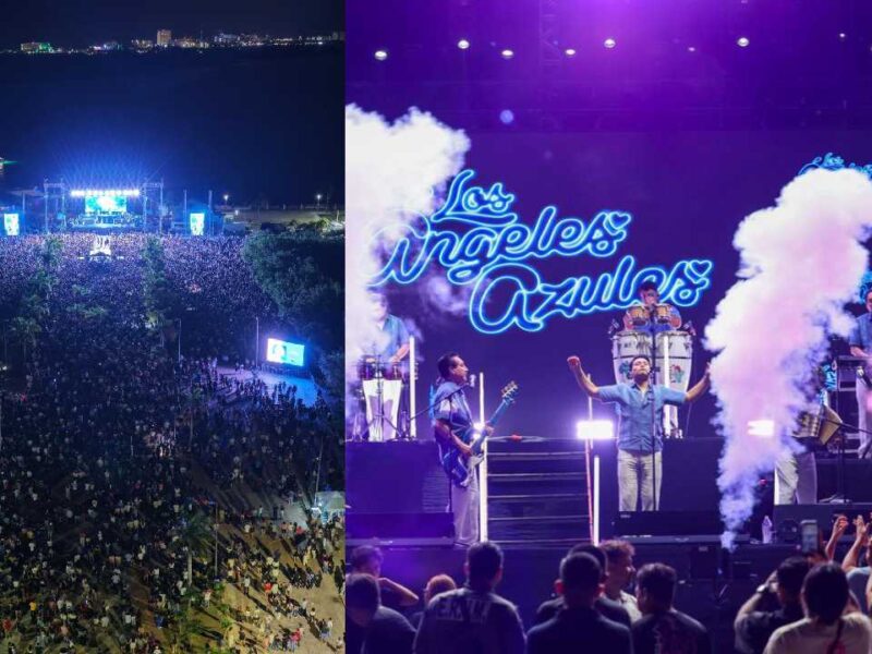 Así celebraron más de 31 mil almas los 56 años de Cancún al ritmo de Los Ángeles Azules (galería)