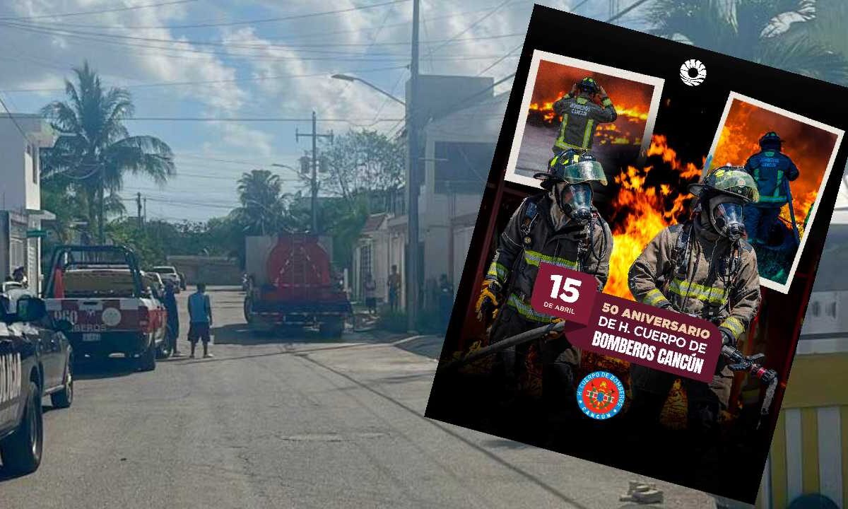 Celebran bomberos aniversario con emergencia.