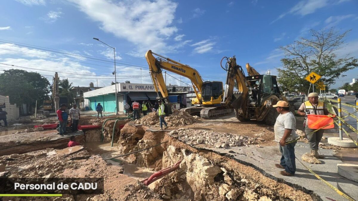 CADU fractura tubería de Aguakan