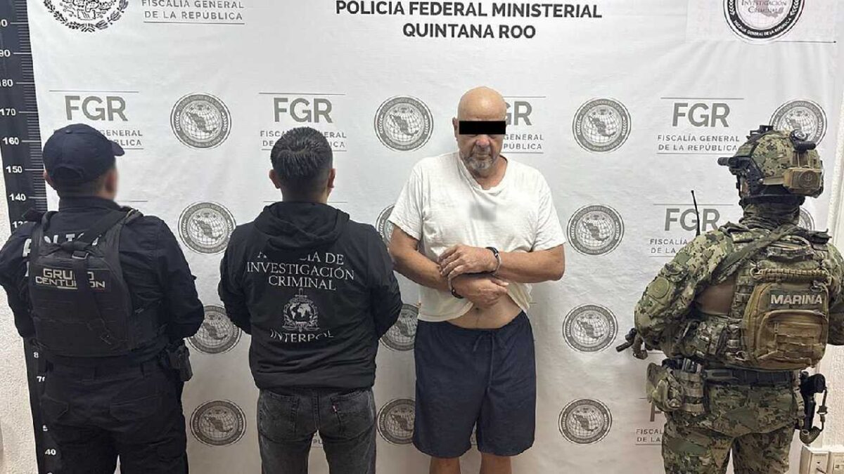 Cae presunto líder criminal en Cancún.