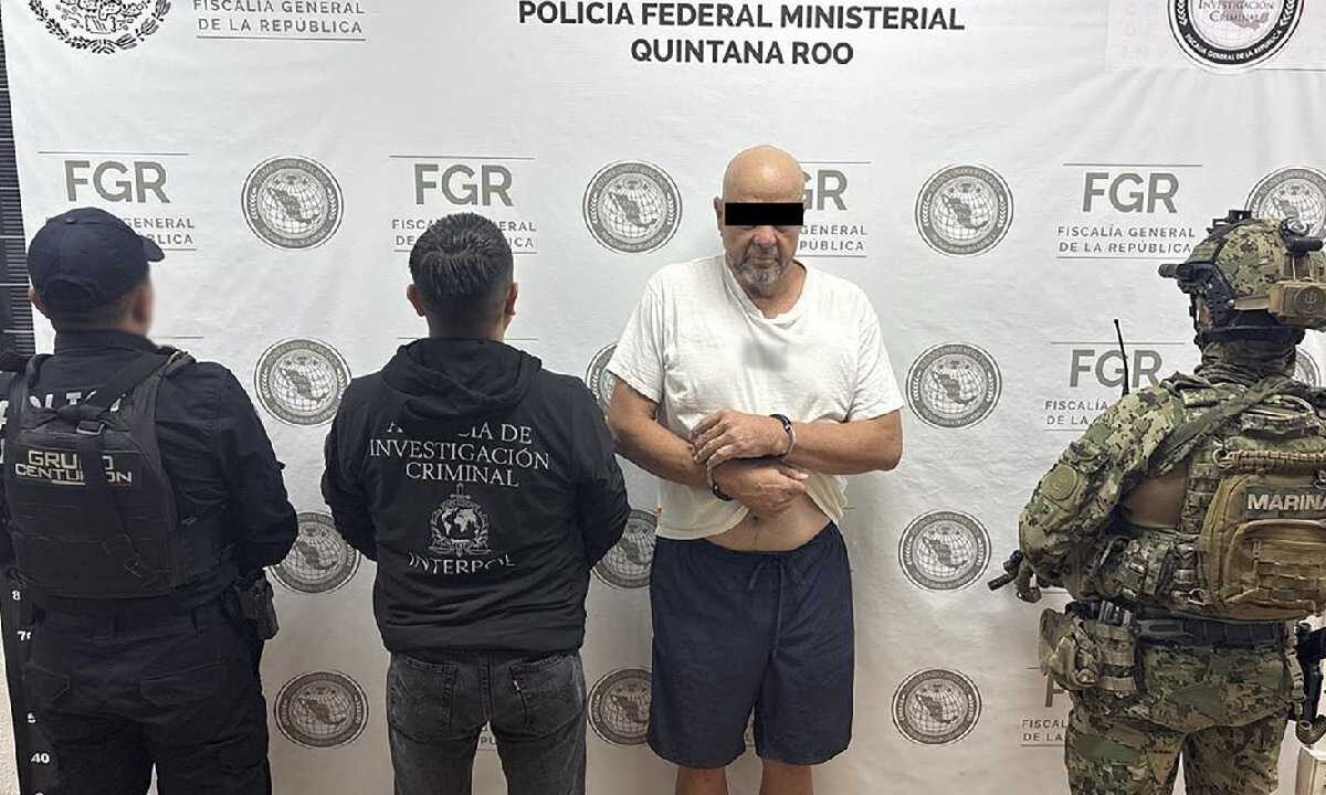 Cae presunto líder criminal en Cancún.