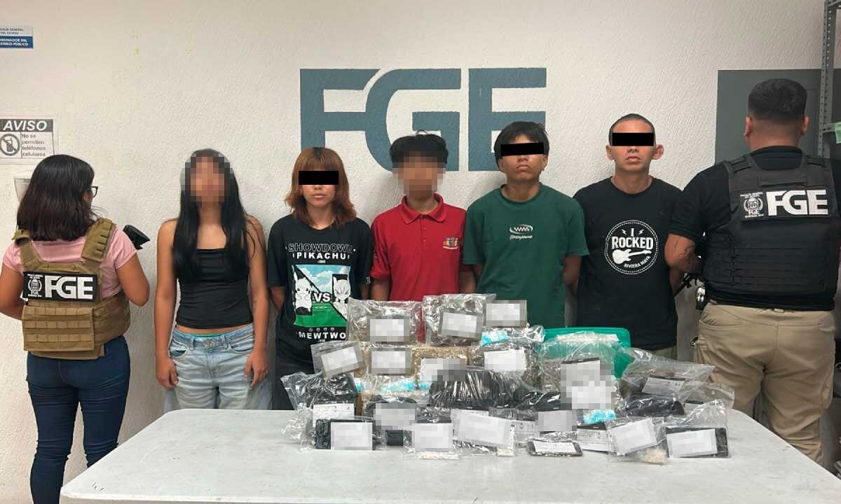 Caen 5 por narcomenudeo.