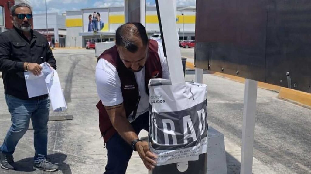 Clausura estacionamiento.