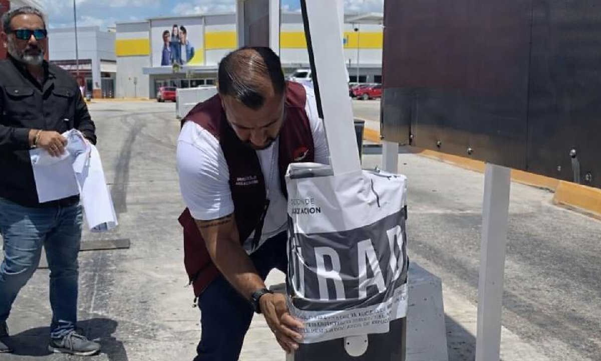 Clausura estacionamiento.