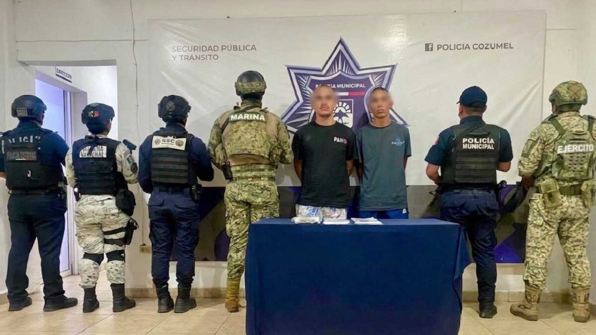 Detenidos por delitos contra la salud en Cozumel.