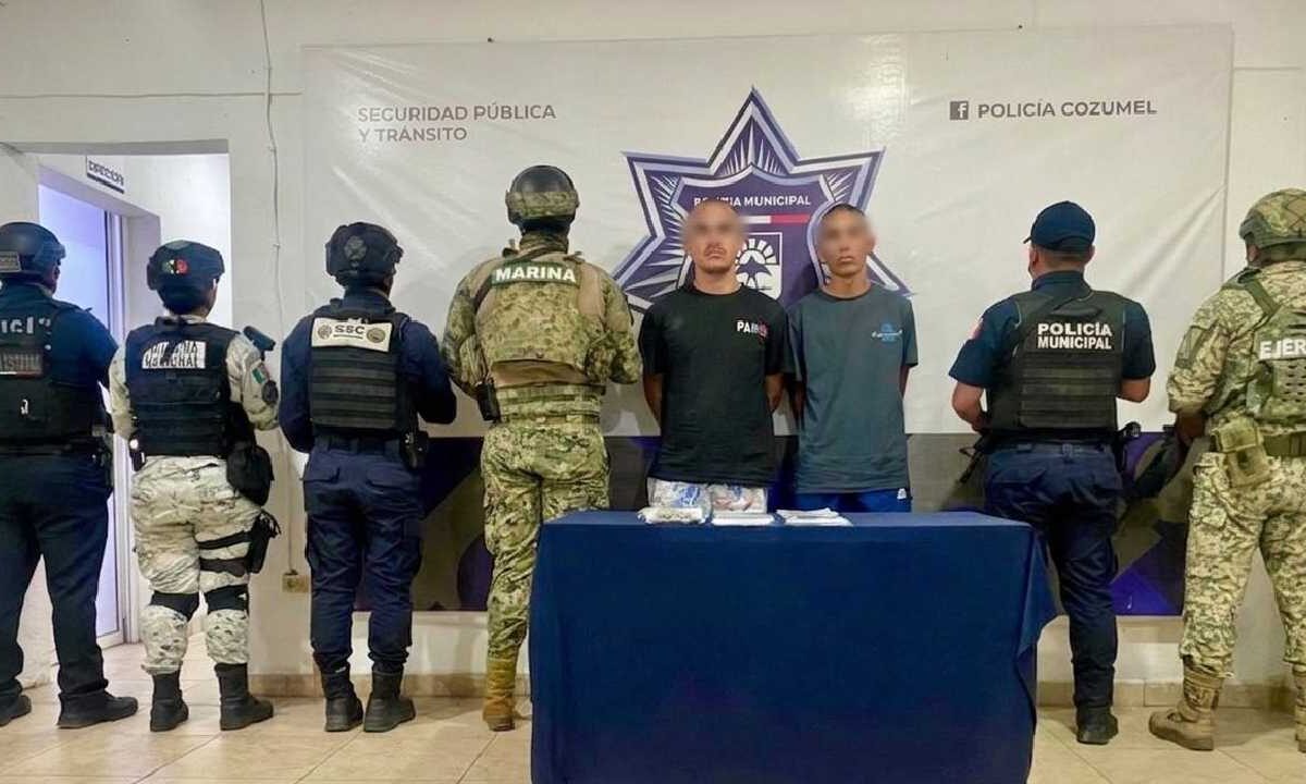 Detenidos por delitos contra la salud en Cozumel.