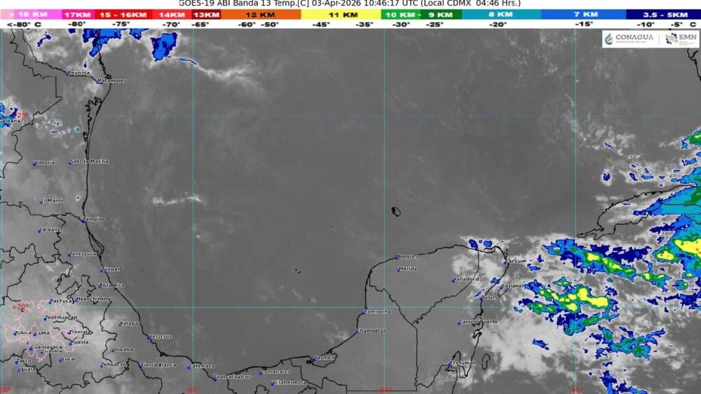 Clima en Quintana Roo: cielo nublado, ambiente caluroso con lluvias aisladas; ingresa el frente frío 43
