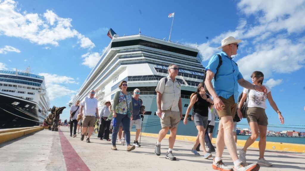 Cruceristas en Cozumel.