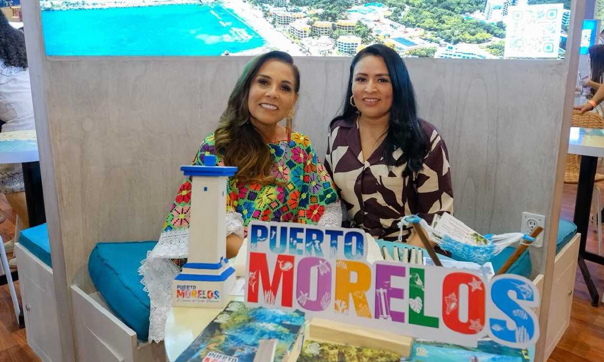 Pabellón del Caribe en el tianguis.