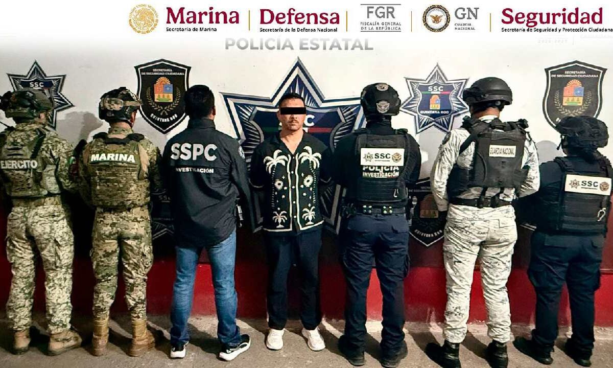 Detienen en Quintana Roo a uno de los más buscados en Europa.