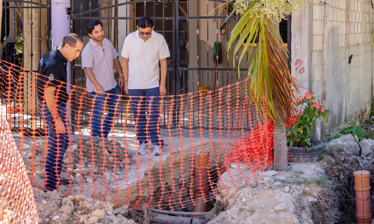 Drenaje sanitario en Yaax Tulum avanza con inversión de 9.4 mdp