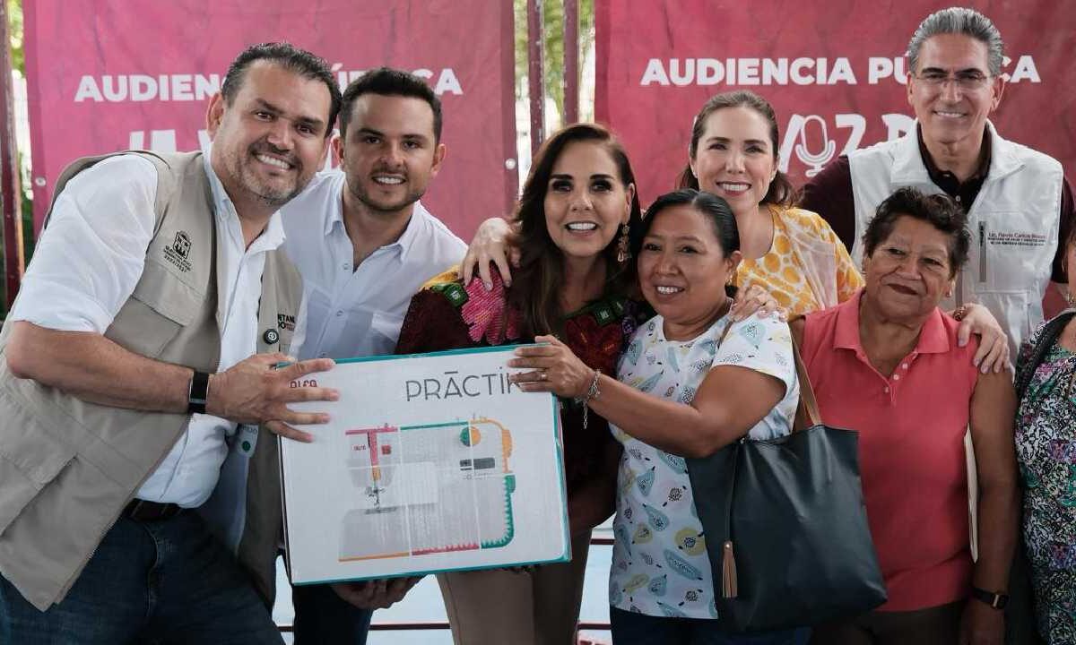 Mara Lezama estuvo en Isla Mujeres.