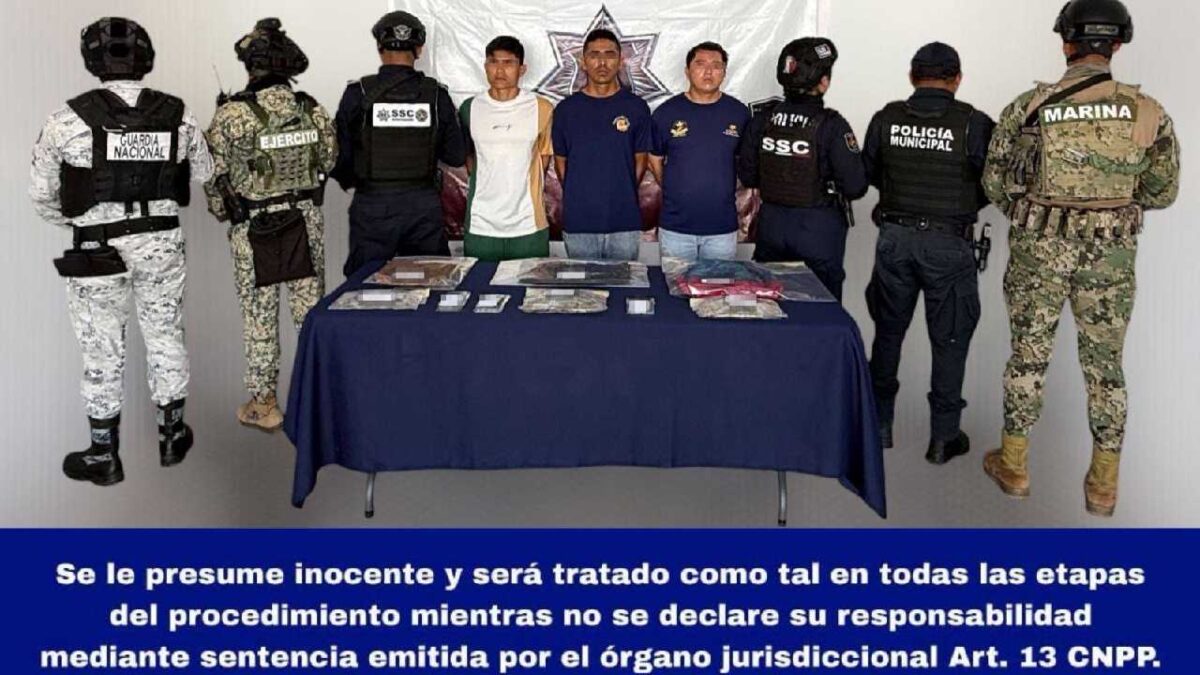 Detenidos con droga.