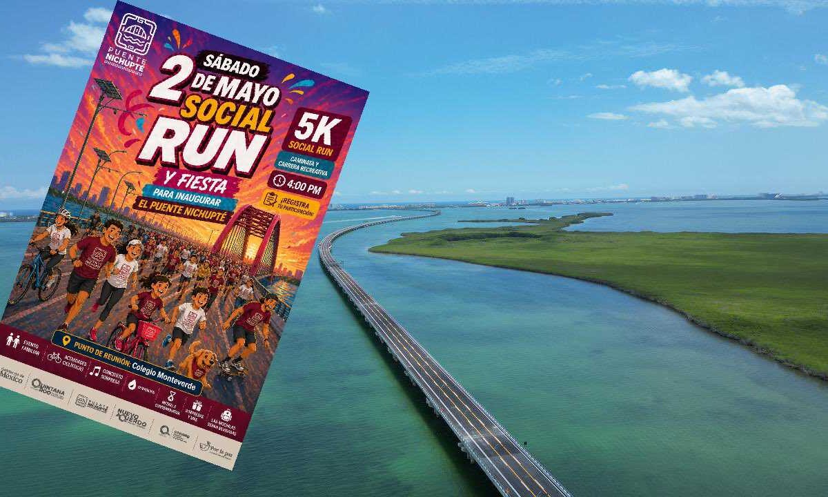 Cambian fecha de inauguración del Puente Nichupté.