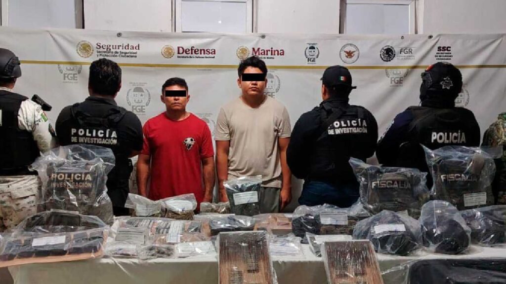 Fueron dos detenidos en José María Morelos.