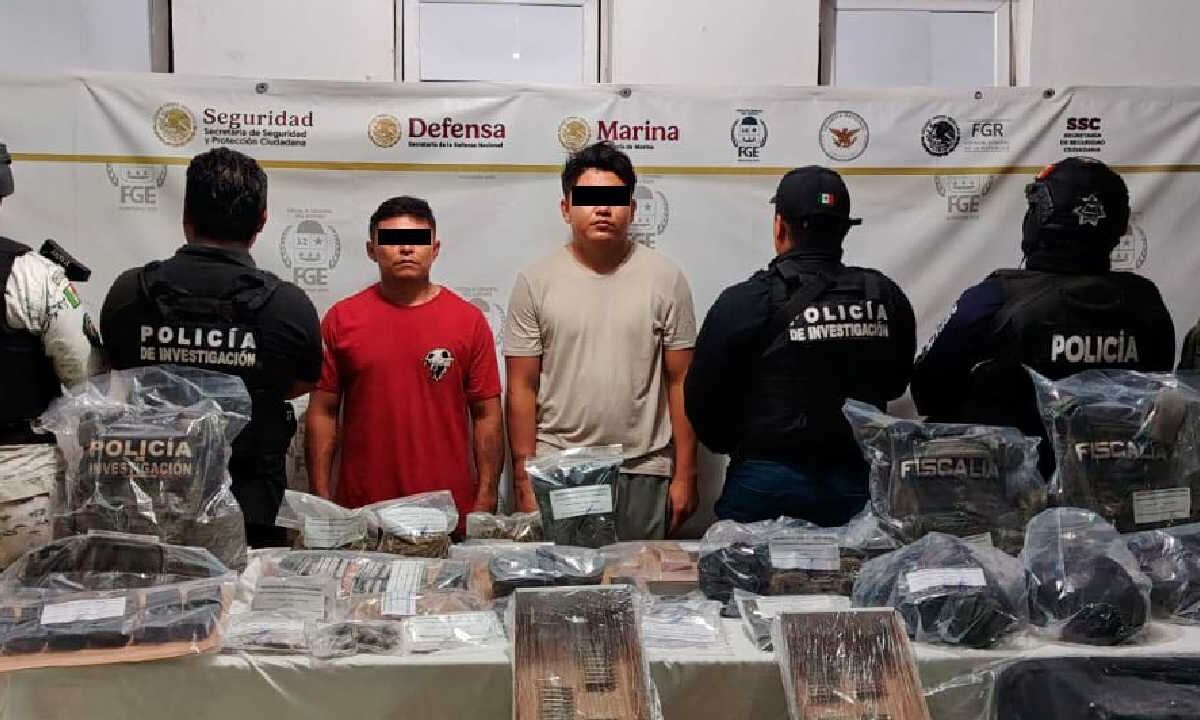 Fueron dos detenidos en José María Morelos.