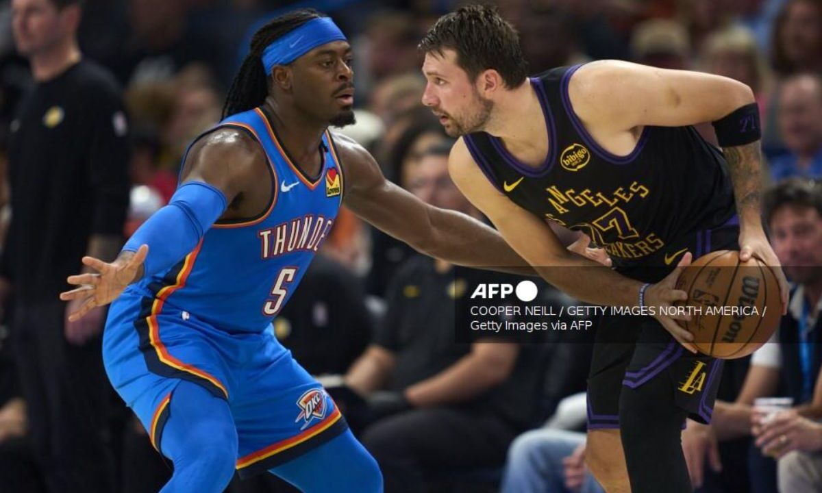 Luka Doncic se lesiona en paliza de Thunder a Lakers