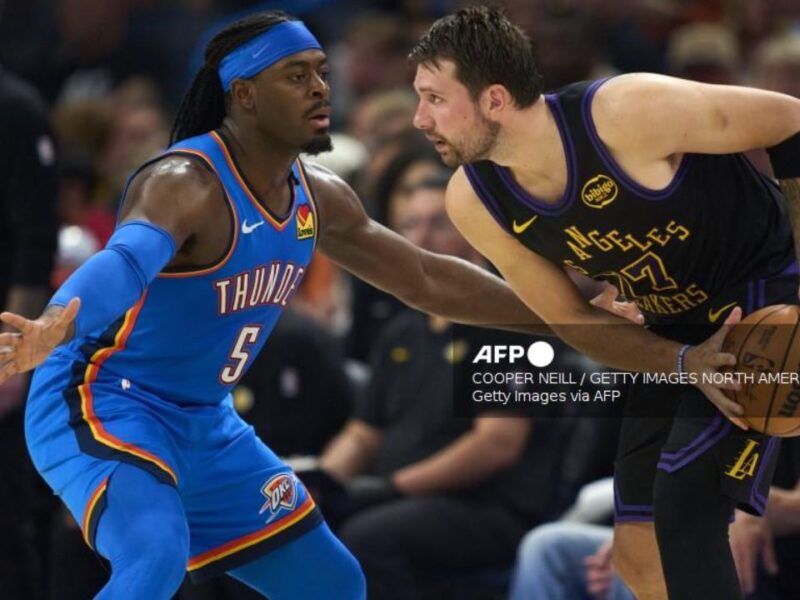 Luka Doncic se lesiona en paliza de Thunder a Lakers