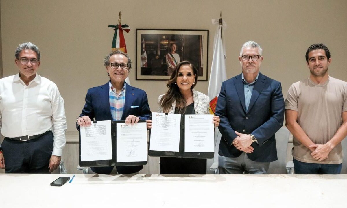 Mara Lezama firma acuerdo que permitiría instalar en Cancún la fundación Mission Brain