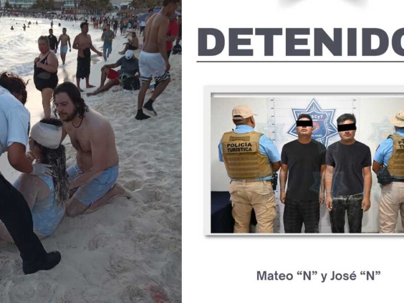 Ponen a disposición de la FGE a 2 sujetos ligados a percance en moto acuática en Cancún