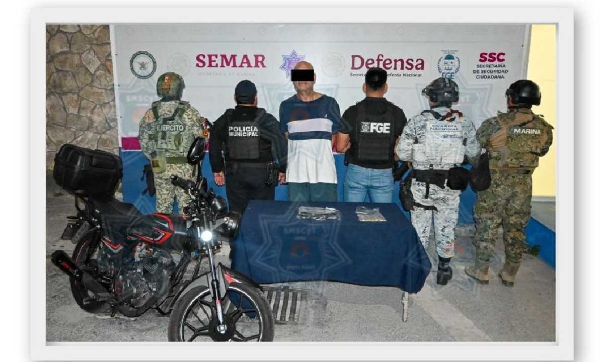 Cae sujeto que golpeó a una mujer.