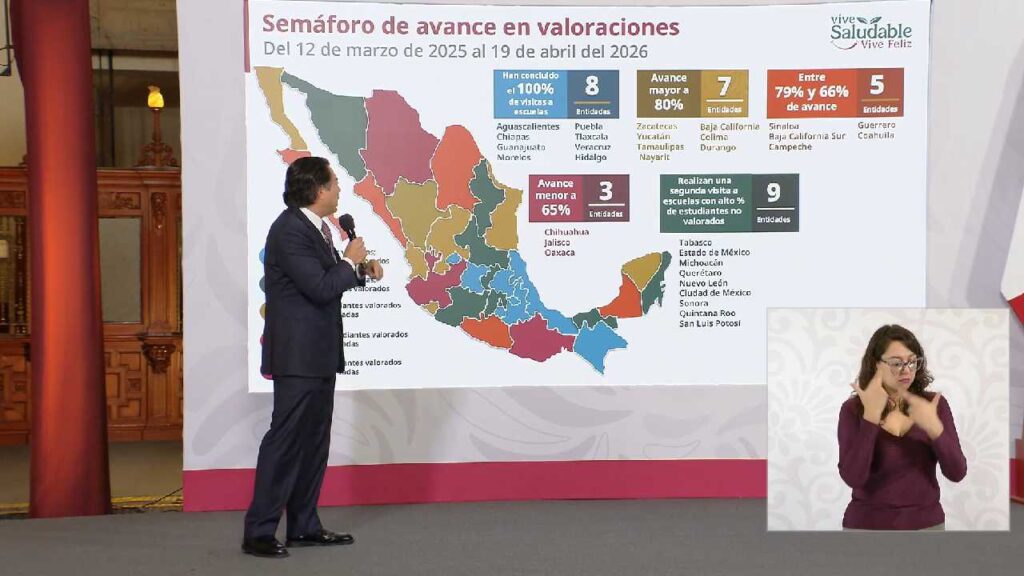 SEP da avance del programa de salud.