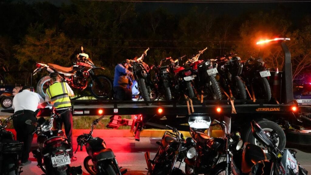 Motociclistas, en la mira en Cancún | 150 unidades aseguradas