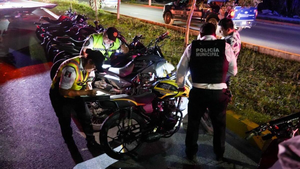 Motociclistas, en la mira en Cancún | 150 unidades aseguradas