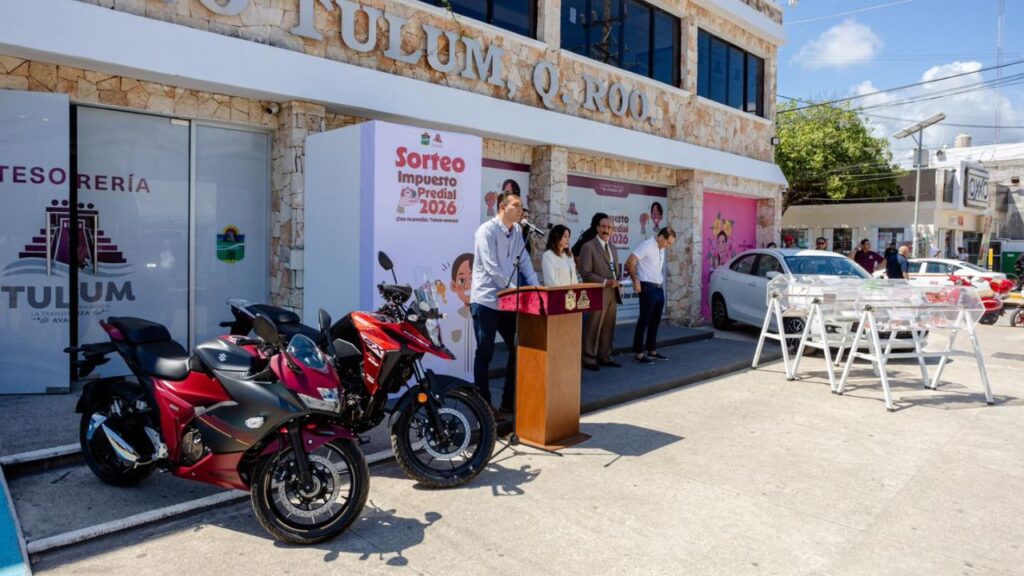 Tulum premia el pago predial con auto y motocicletas