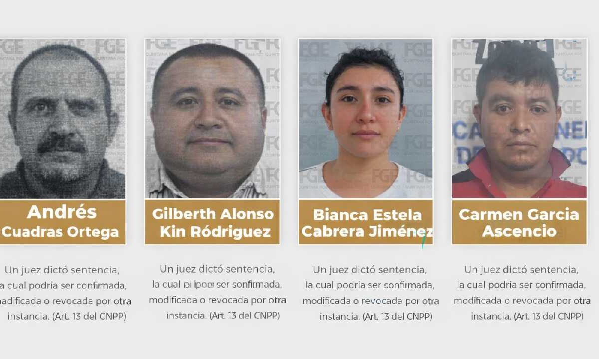 Cuatro personas fueron sentenciadas.