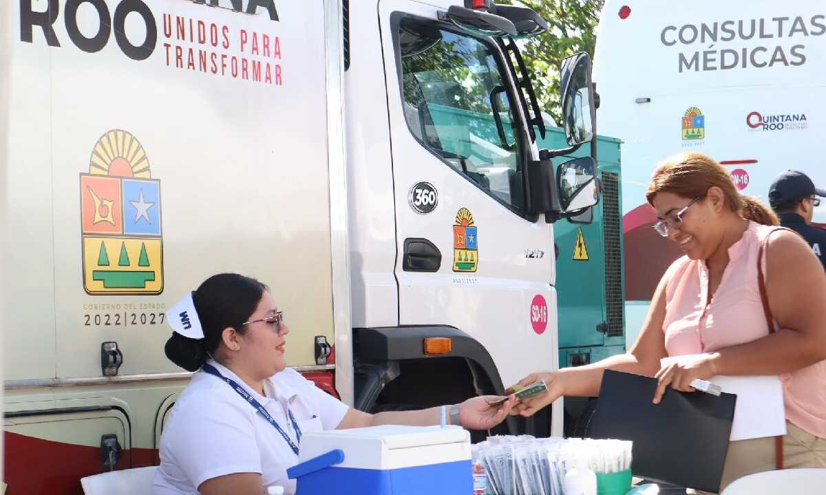 Bacalar recibe las caravanas de salud.
