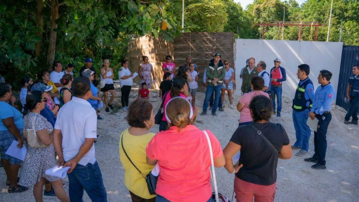 Puerto Morelos: 50 vecinos constatan obras de drenaje de Aguakan