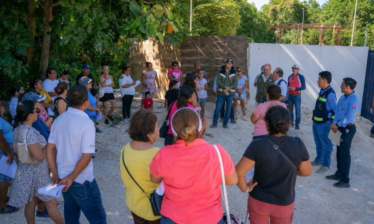 Aguakan Puerto Morelos: Supervisan obras de alcantarillado