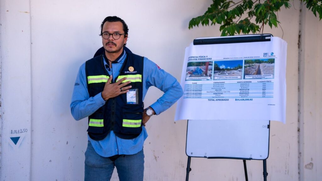 Aguakan Puerto Morelos: Supervisan obras de alcantarillado
