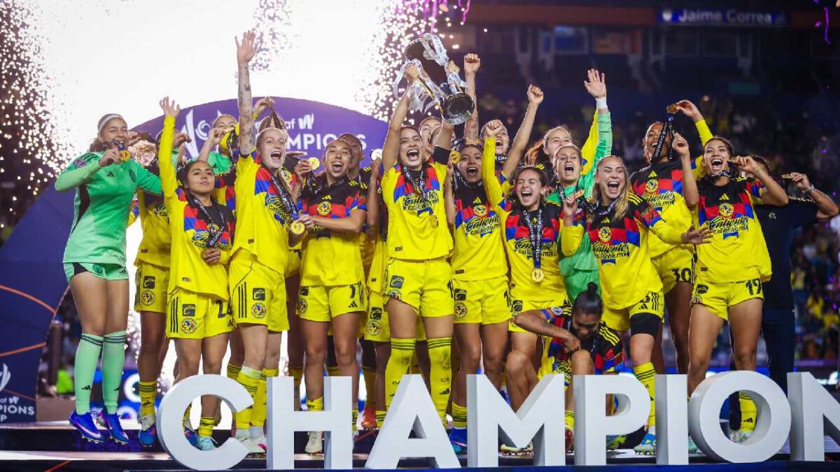 América femenil, campeonas.