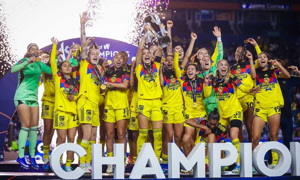 América femenil, campeonas.