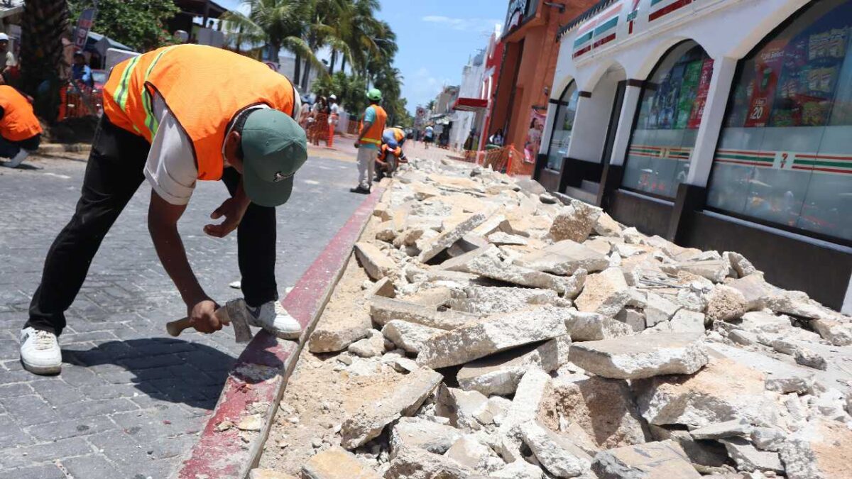 Obras en Isla Mujeres.