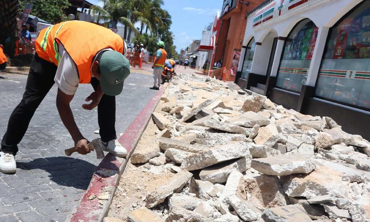 Obras en Isla Mujeres.