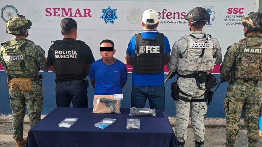 Cae sujeto con drogas.