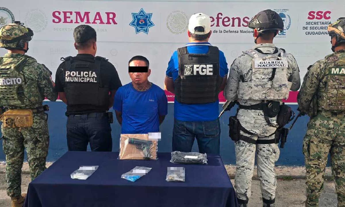Cae sujeto con drogas.