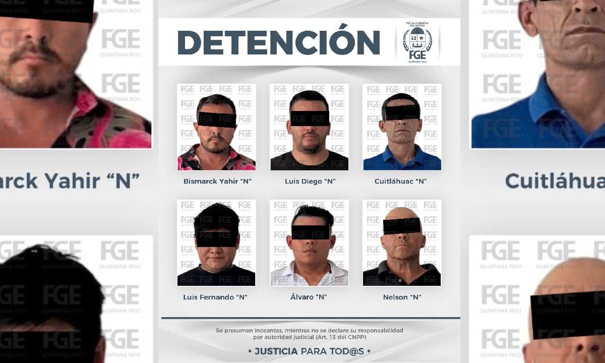 Caen 6 por extorsión en Cozumel.