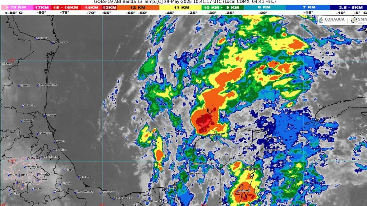 Prevén lluvias y nublados.