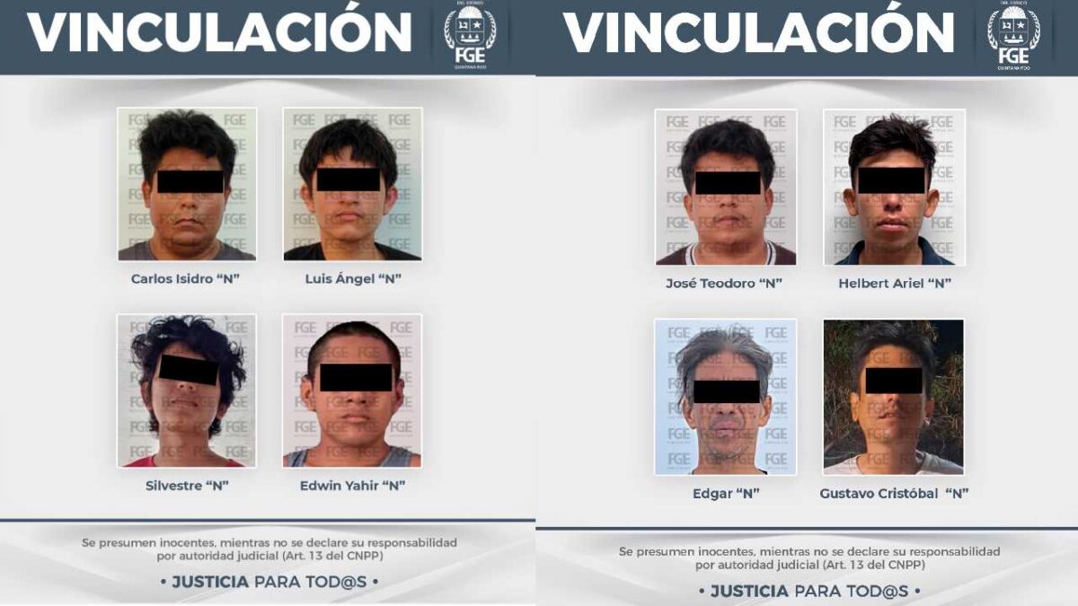 Los ocho detenidos están a disposición de un juez.