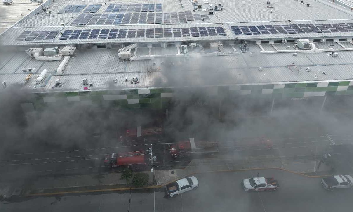 Incendio en Cancún.