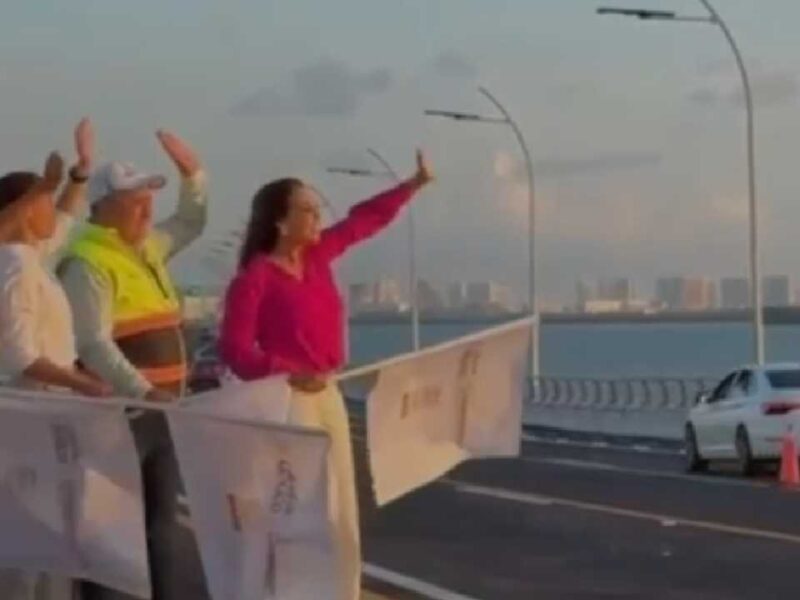 !Histórico! Así fue la apertura del Puente Nichupté en Cancún este miércoles 6 de mayo (video)