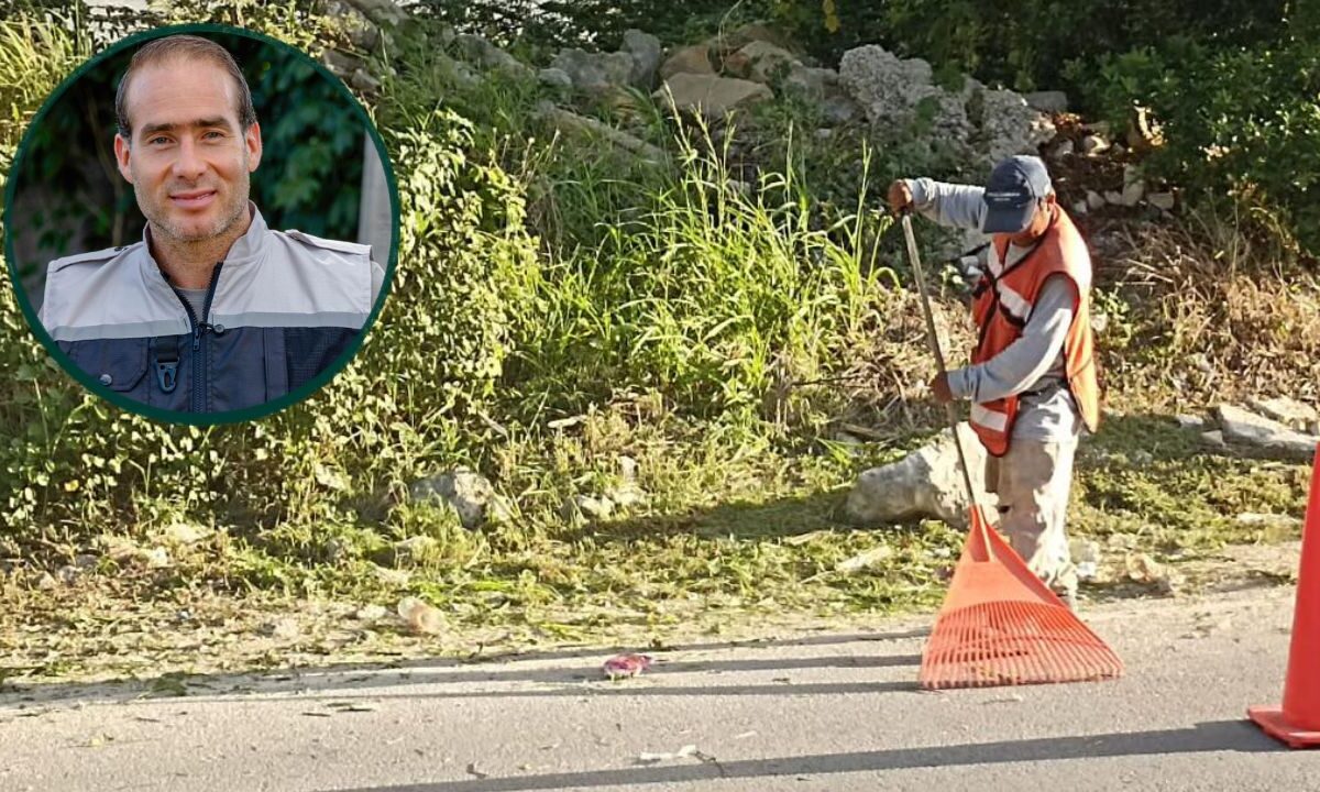 Diego Castañón refuerza limpieza en Tulum