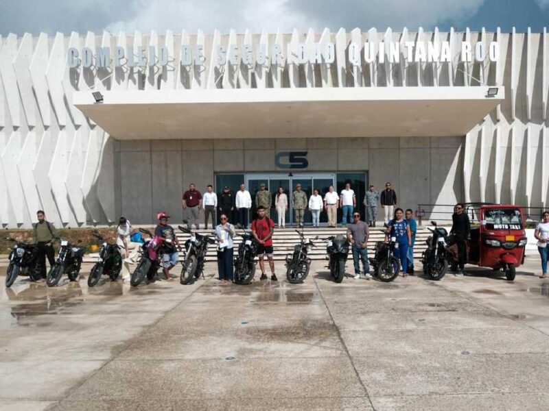 Mara Lezama devuelve motocicletas recuperadas y llama a fortalecer denuncias en Quintana Roo