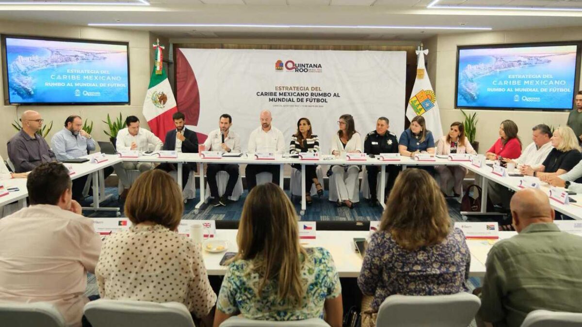 Mara Lezama se reunió con diplomáticos.