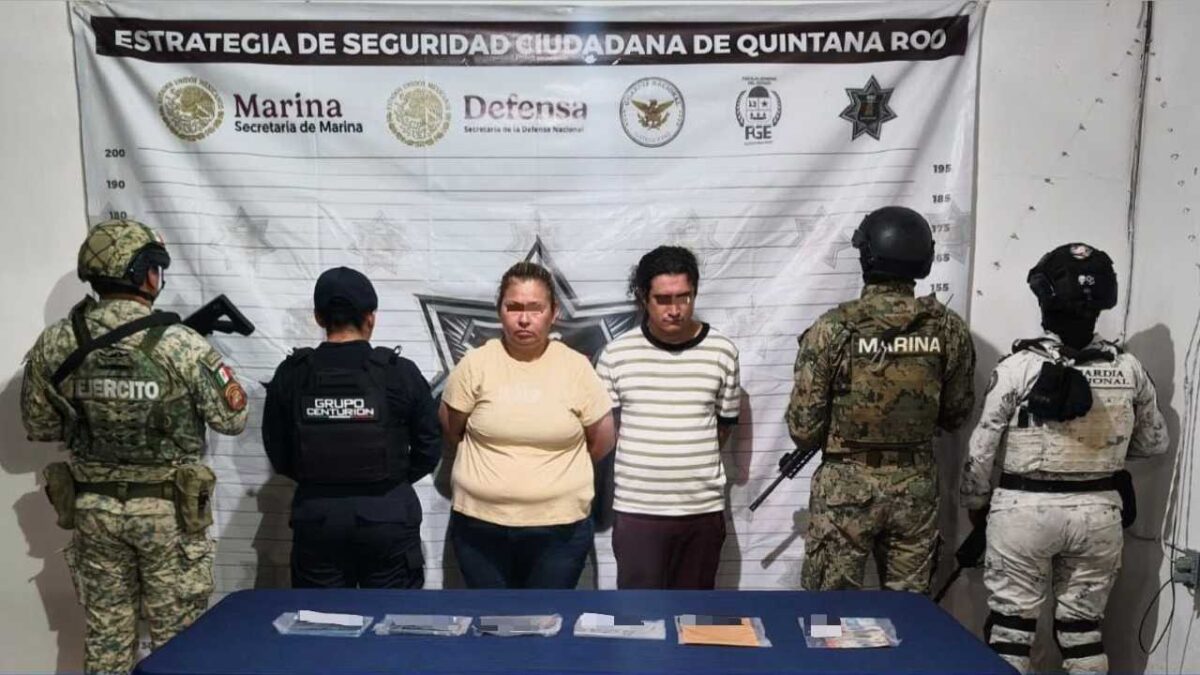 Cae pareja de presuntos extorsionadores.